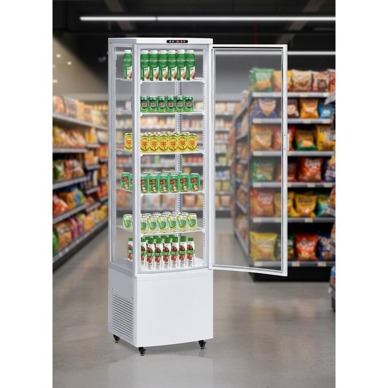 10.9 Cubic Foot Commercial Display Cabinet - White