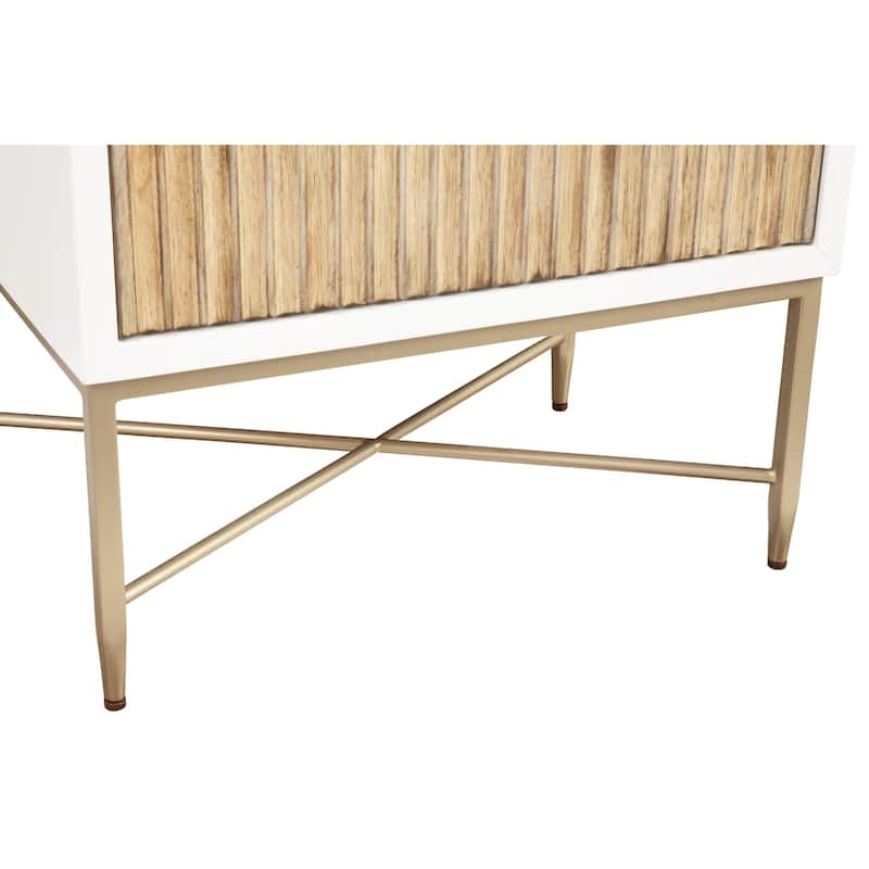 Origins by Alpine Larsen 2 Drawer Wood Nightstand