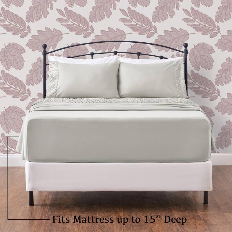 Chanasya Clipped Tufted Textured Boho Soft Microfiber Sheet Set