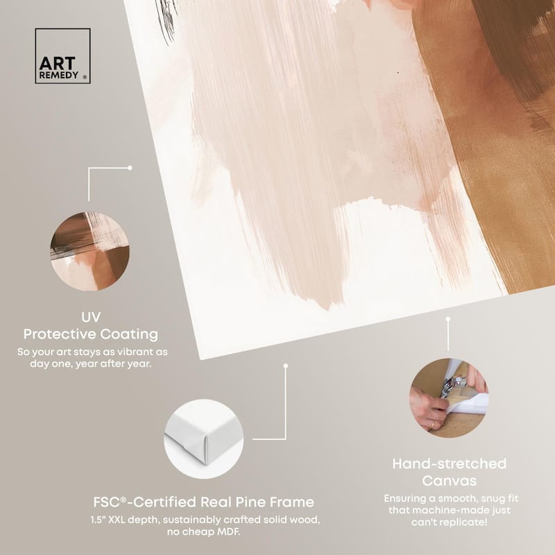 Mahogany Whispers Canvas by Art Remedy, Gallery Wrapped
