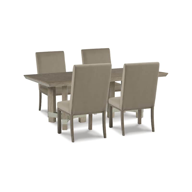Signature Design by Ashley Chrestner Gray 5-Piece Dining Package