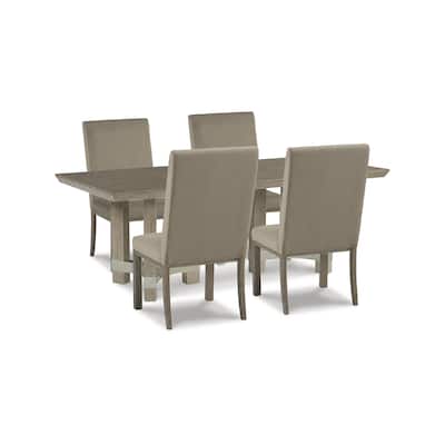 Signature Design by Ashley Chrestner Gray 5-Piece Dining Package