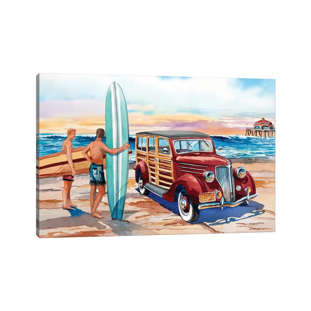 iCanvas "Surfin' HB" by Bill Drysdale Canvas Print