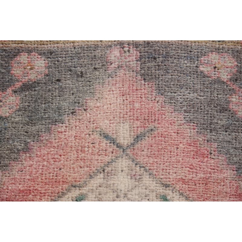 Antique Look Anatolian Turkish Rug Hand-knotted Oriental Wool Carpet - 1'7" x 3'3"