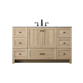 Elegant Lighting VF2854 Soma 54" Free Standing Single Basin Vanity Set