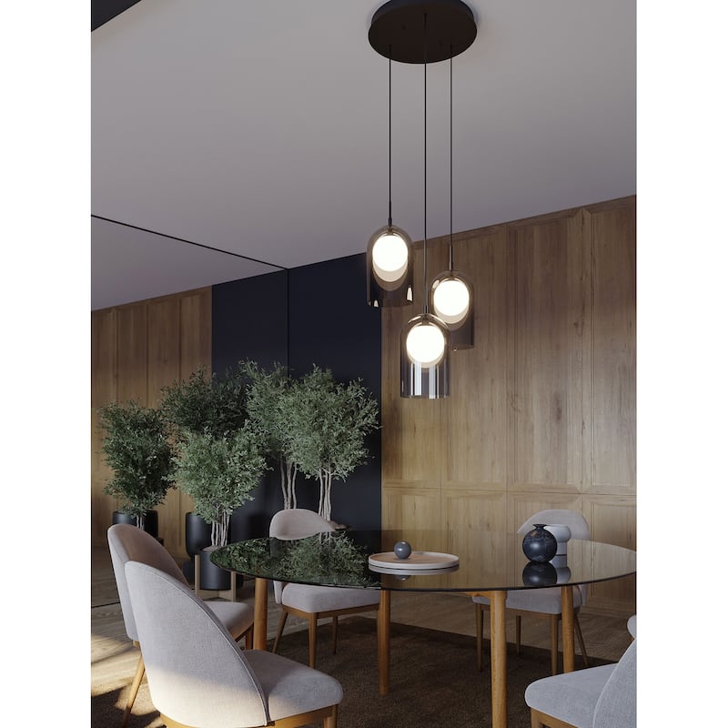 AFX KRNP08L30D1RND3 Kiran 24" Wide LED Multi Light Pendant