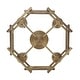 preview thumbnail 4 of 2, Golden Lighting Marco 4-light Flush Mount in Brushed Champagne Brass