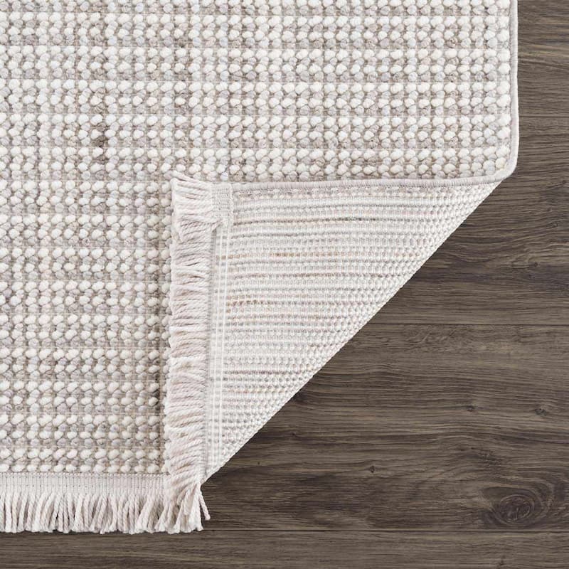 Hauteloom Gowan Hallway, Kitchen Runner Rug - Rose Cream, Nutmeg, Driftwood - 2'7" x 7'3"