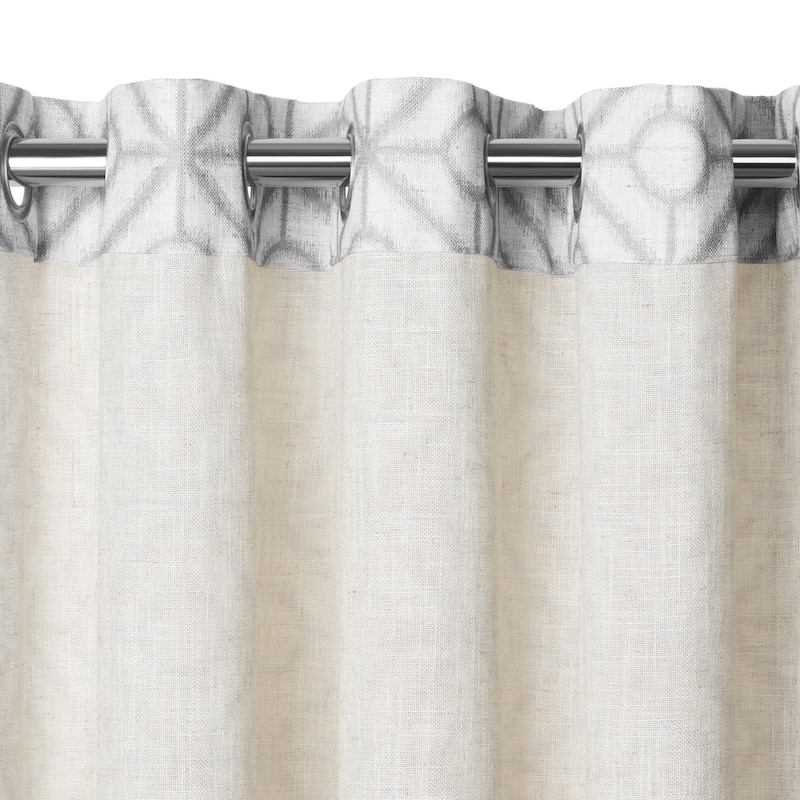 Elrene Crackle Grommet Top Curtain Panel