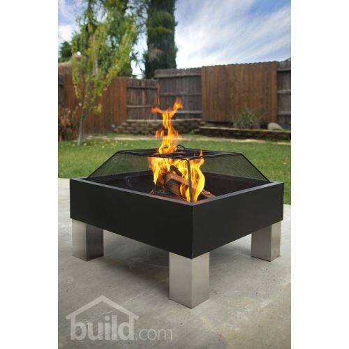 Shop Fire Sense 60454 Hotspot Square Fire Pit Free Shipping