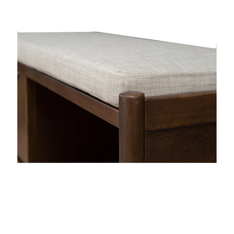 INK+IVY Arcadia Accent Bench with Storage and Upholstered Cushion - 42"W x 17"D x 19.5"H