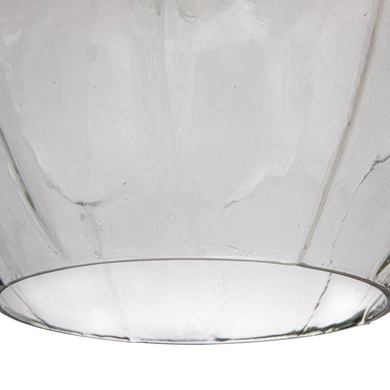 Oversized Glass Ceiling Light - 14.5"L x 14.5"W x 20.5"H