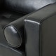 preview thumbnail 11 of 37, Malinta Contemporary Faux Leather Cushioned Club Chair by Christopher Knight Home