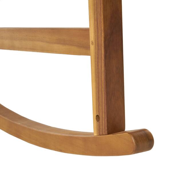 Arcadia Acacia Wood Rocking Chairs (Set of 2) by Christopher Knight Home