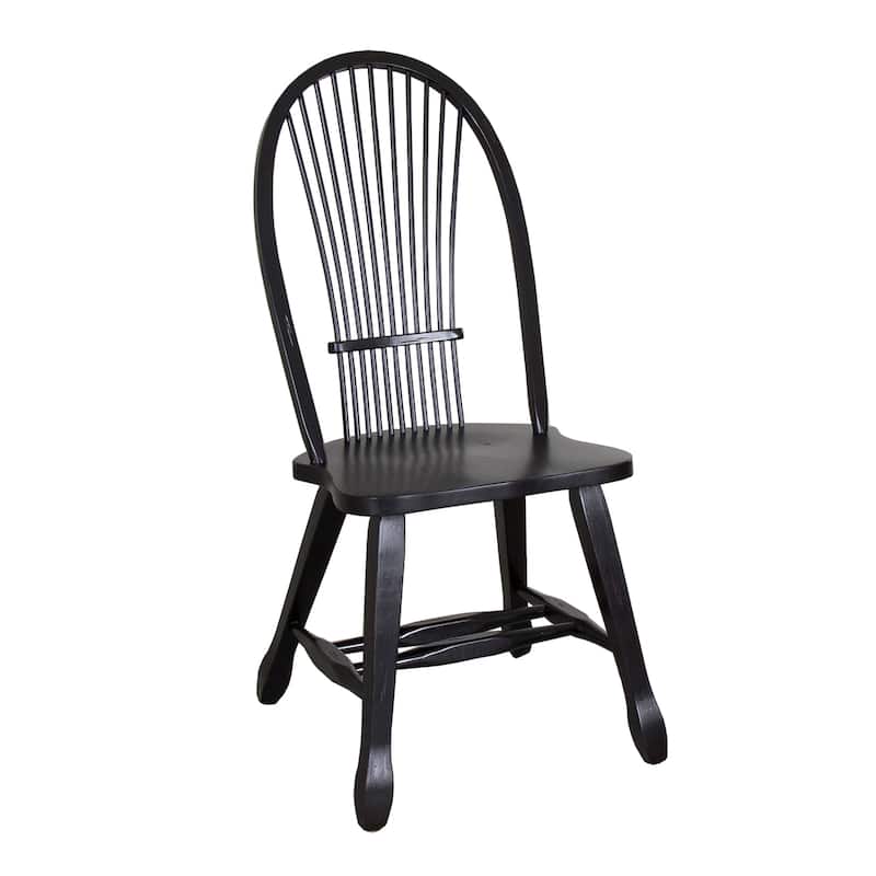 Treasures Rustic Oak Black Sheaf Back Dinette Set (5 Pieces)