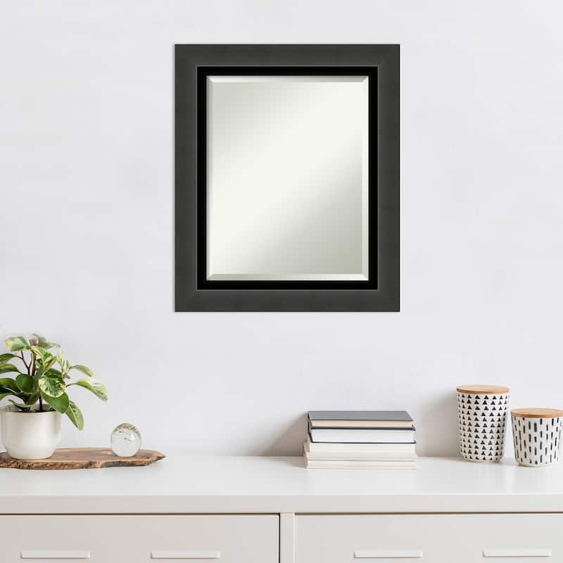 Beveled Wall Mirror - Tuxedo Black Frame - Tuxedo Black