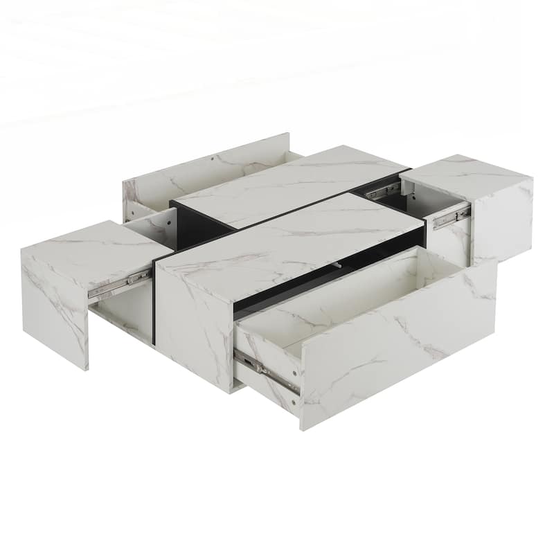 Rectangular Sliding Top Coffee Table