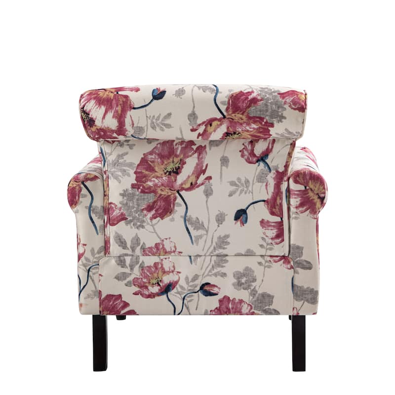 Mid-Century Modern Accent Chairs with Nailhead Trim