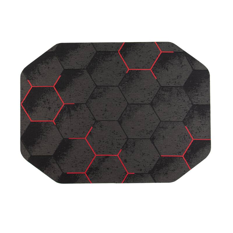 Jani Gaming Chair Mat - Anti-Slip Ergonomic Rug and Chairmat Combo for Home Office, Hard Floor Protector with Smooth Glide
