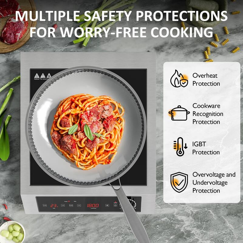 1800W Portable Induction Cooktop