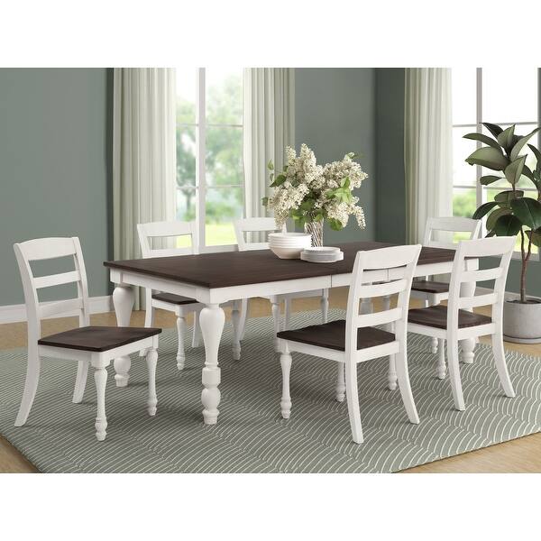 Shop The Gray Barn Witherwings Dark Cocoa And Coastal White 5 Piece Dining Set On Sale Overstock 31684129