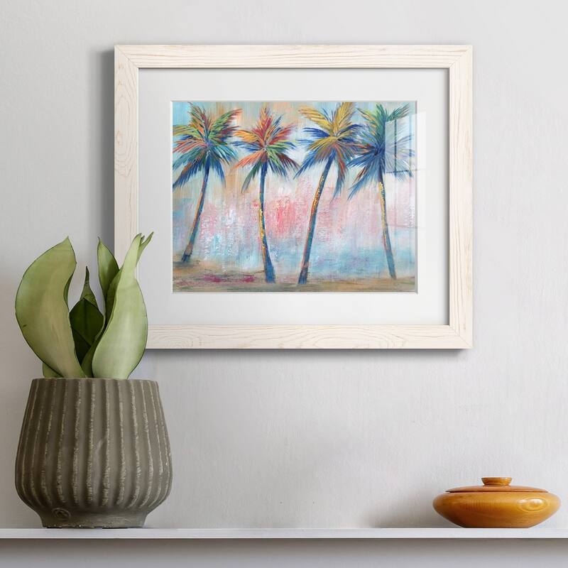 Color Pop Palms-Premium Framed Canvas - Ready to Hang