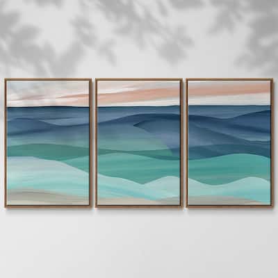 Shifting Seas - Multi Piece Framed Canvas