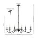 preview thumbnail 31 of 30, Nola 34.75" 6-Light Bohemian Farmhouse Iron LED Chandelier, by JONATHAN Y