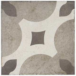 Porcelain Cement Look 8 x 8 inch Cool Blend Decorative Tile in Piccolo ...