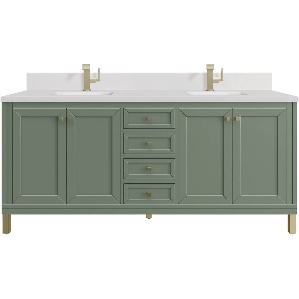 James Martin Vanities 503-V72-1WZ Chicago 72" Free Standing Double