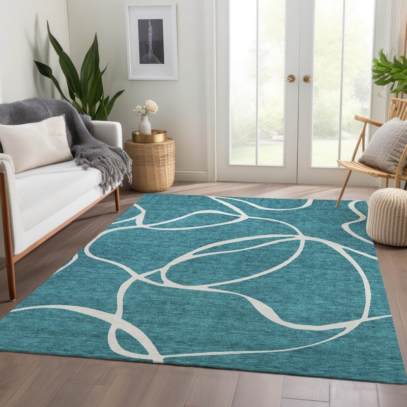Premium Washable Super Soft Abstract Dash Mayfield Rug