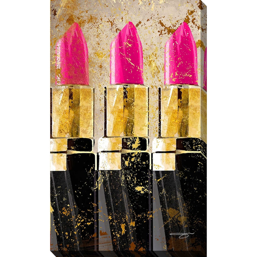 "Pink Lips" by Jodi Print on Canvas