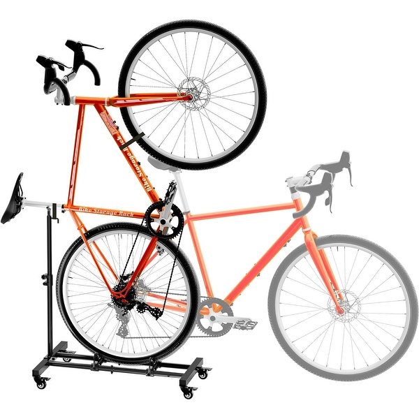 Sttoraboks Vertical Rolling Bike Stand Adjustable Space Saving Indoor Storage Up to 4 Wheel Width Garage Apartment On Sale Bed Bath Beyond 39041457