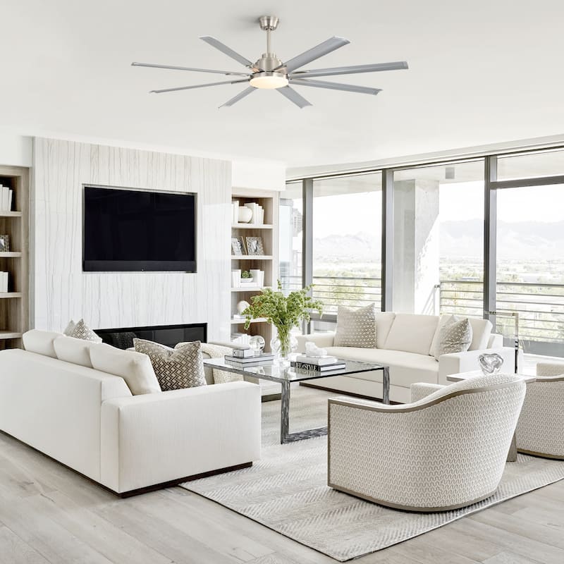 84-inch DC Motor Ceiling Fan with Dimmable Light