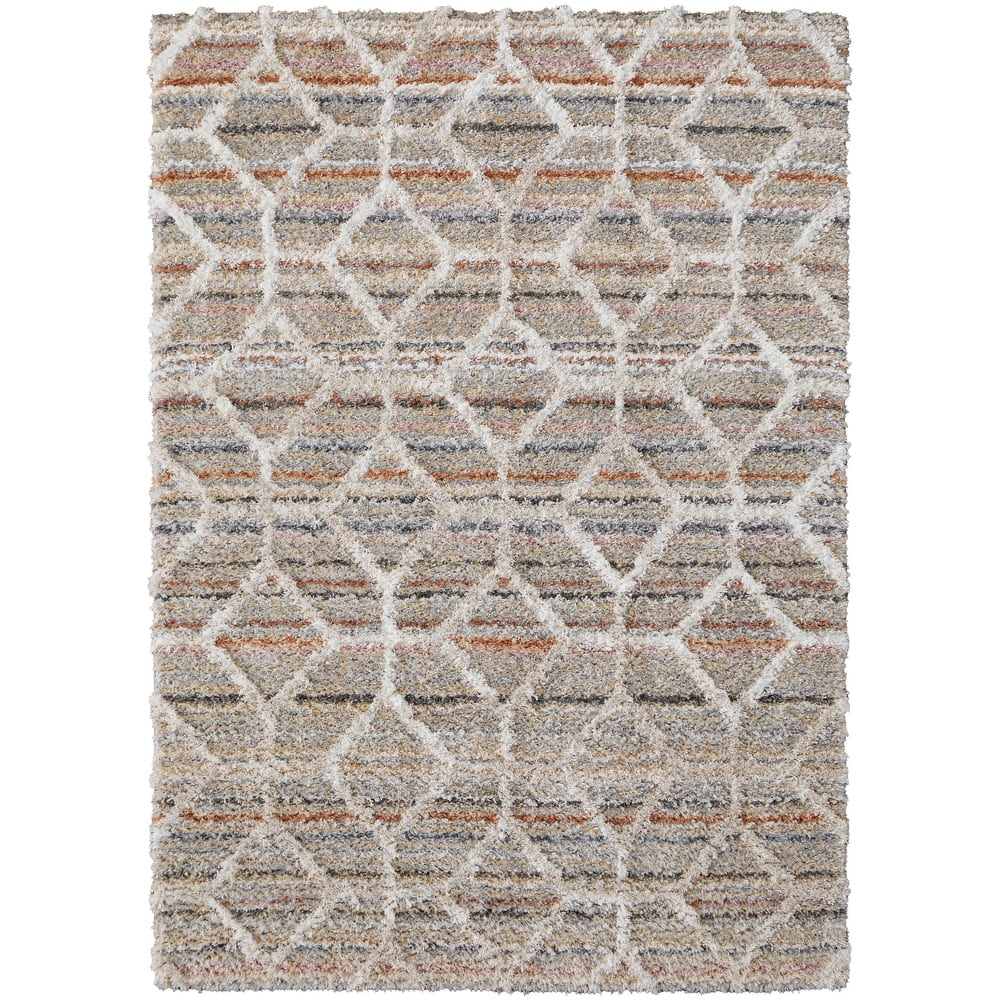 Grand Bazaar Caide Machine Made Diamond Transitional Area Rug
