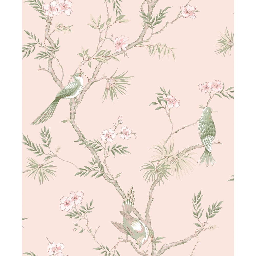 Galerie Wallcoverings Secret Garden Classic Bird Trail Non-woven Matte Wallpaper Roll