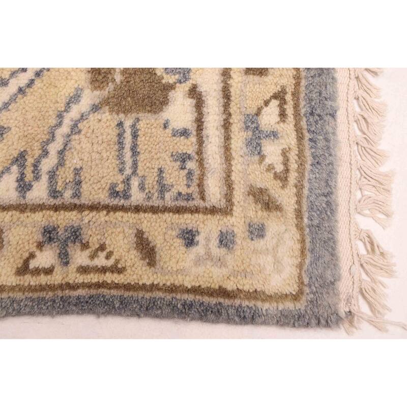 ECARPETGALLERY Hand-knotted Royal Oushak Denim Blue Wool Rug - 8'3 x 9'11