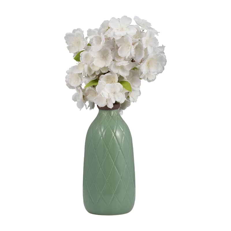 Sagebrook Home Neutral Ceramic Vase