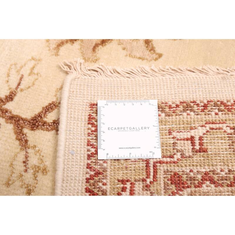 ECARPETGALLERY Hand-knotted Jamshidpour Cream Wool Rug - 8'10 x 11'10