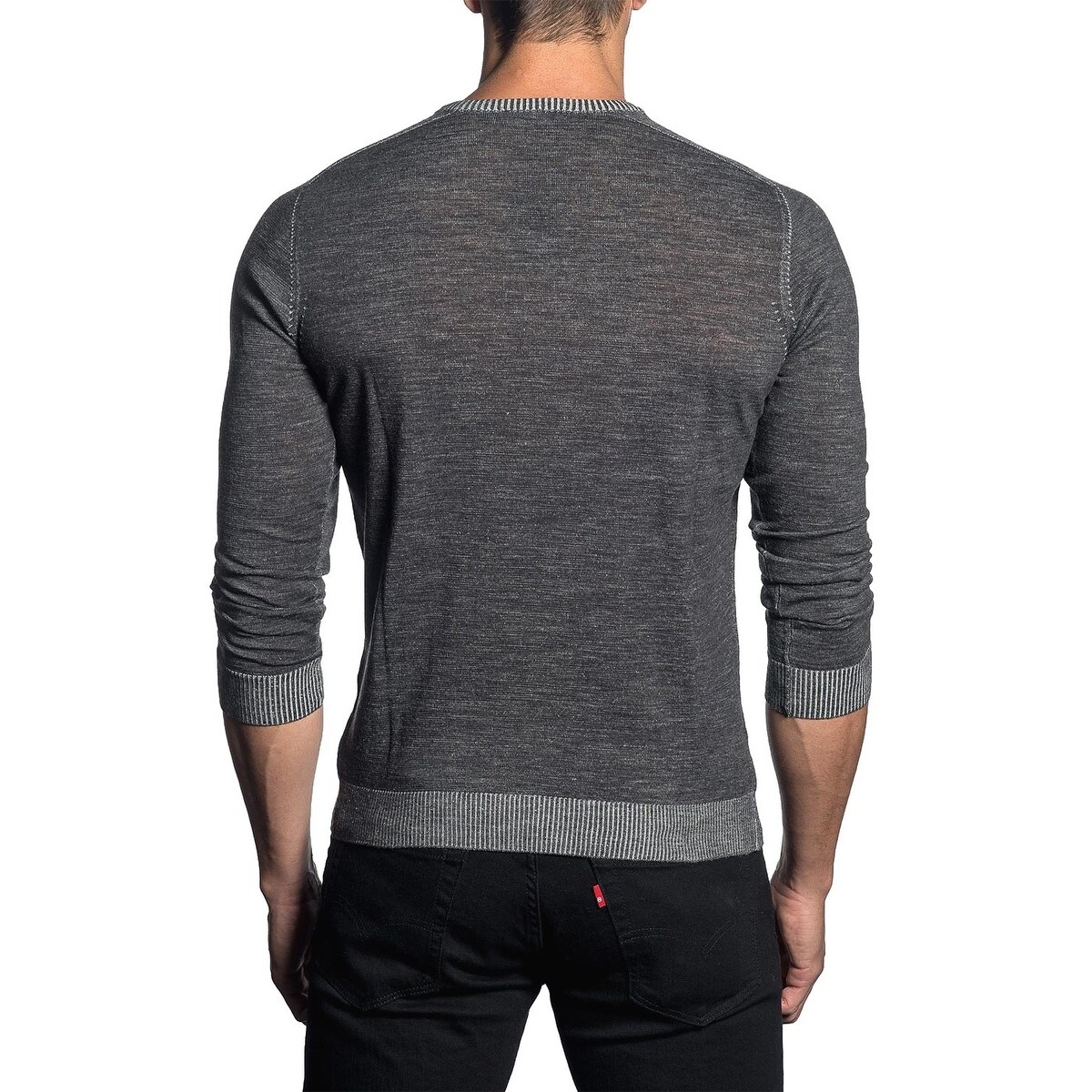 deep v neck jumper mens