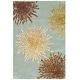 preview thumbnail 49 of 140, SAFAVIEH Handmade Soho Miyase Modern Burst New Zealand Wool Rug 2'6" x 4' - Light Blue/Multi