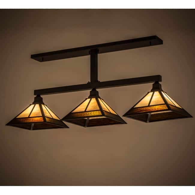Meyda Tiffany 168005 Mission 3 Light 49" Wide Linear Pendant