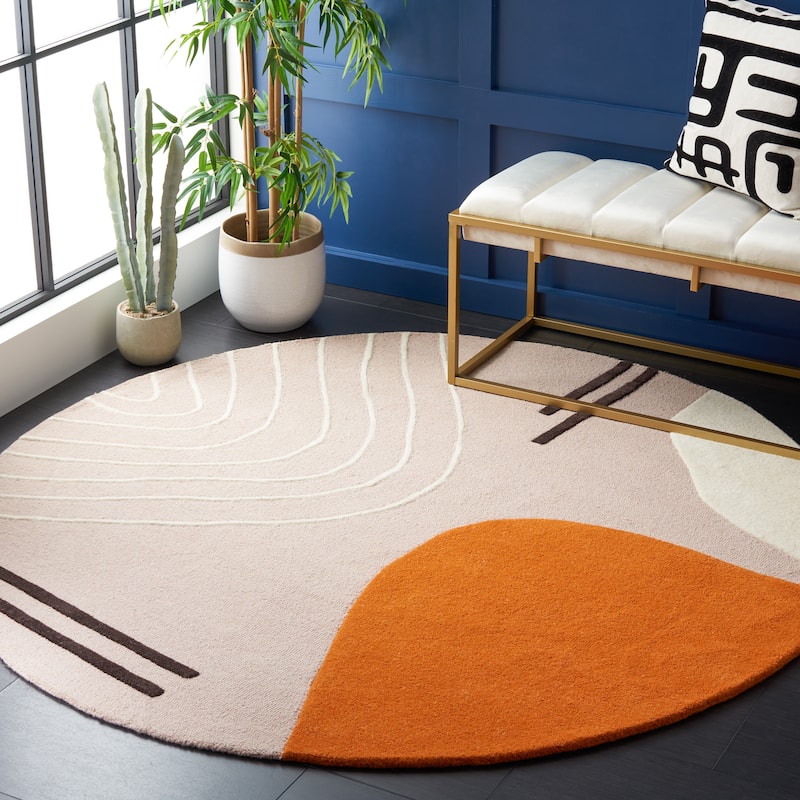 SAFAVIEH Handmade Rodeo Drive Vutka Mid-Century Modern Wool Rug