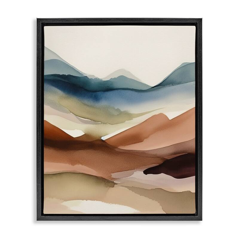 Stupell Abstract Desert Landscape Framed Floater Canvas Wall Art Design by Andrea Haase