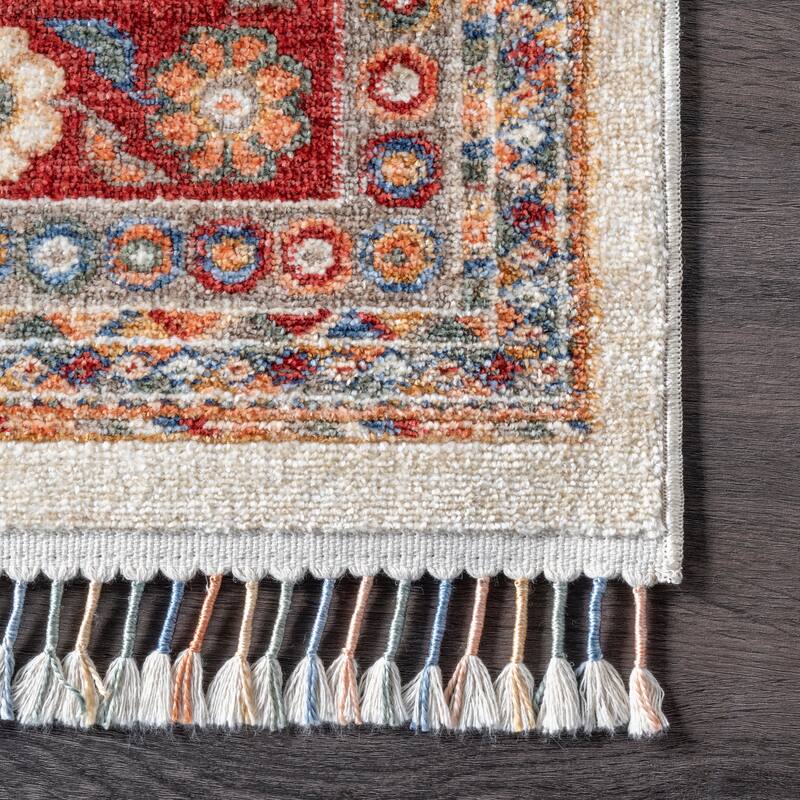 Nuloom Romee Medallion Tasseled Area Rug