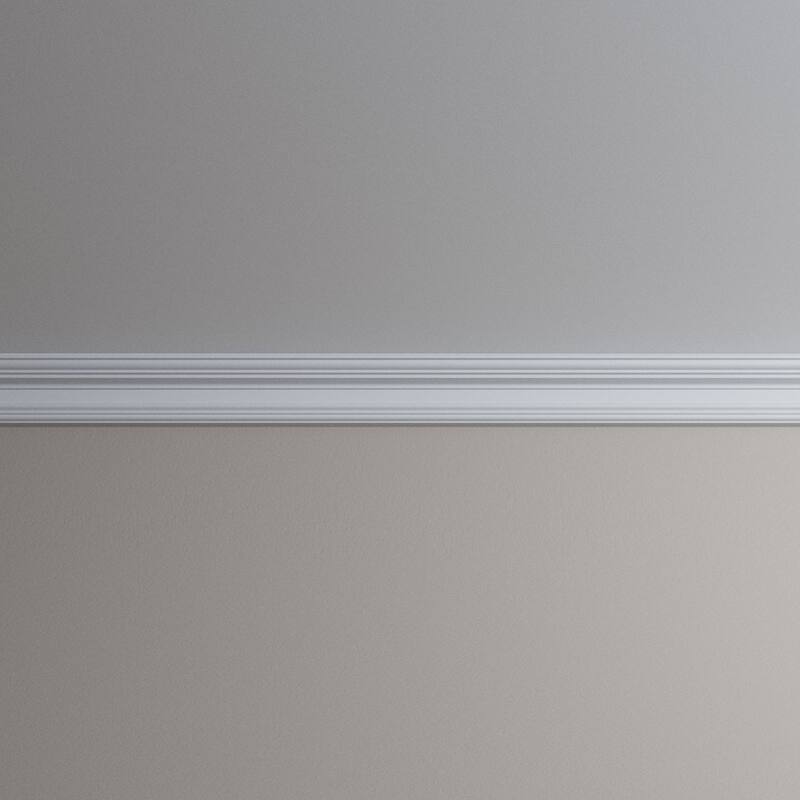 2 3/4"H x 2 3/4"P x 3 7/8"F x 96"L Pheonix Crown Moulding - 1-Pack