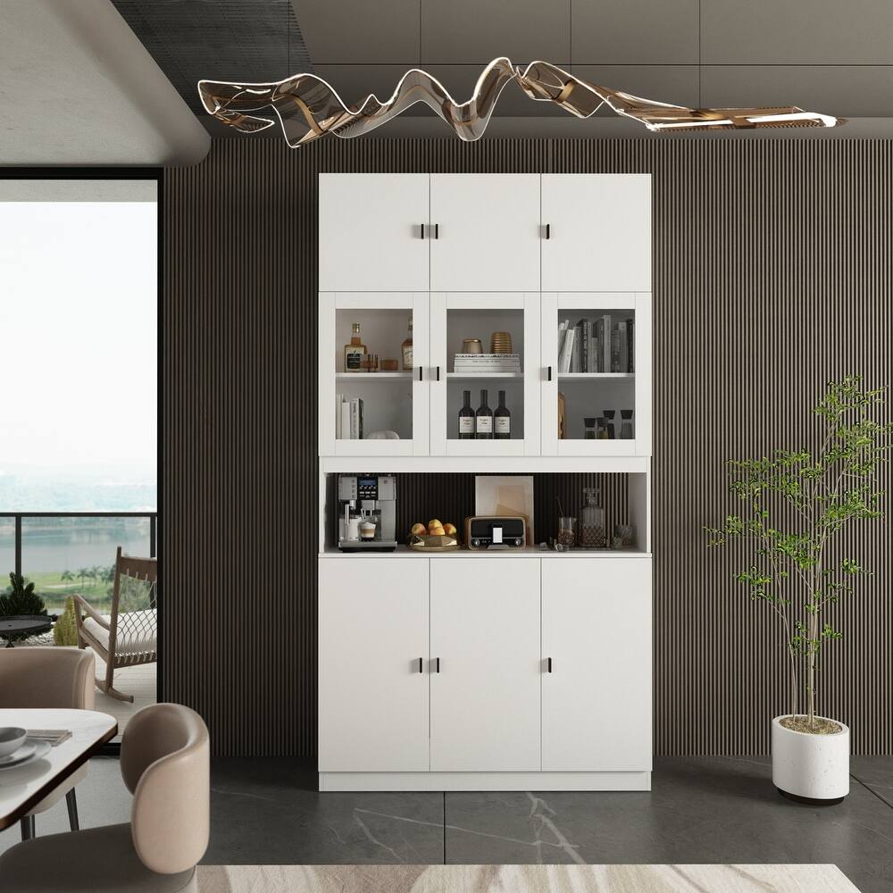 Combined BookShelves Kitchen Cabinet Display Cabinet Pantry Bookcase