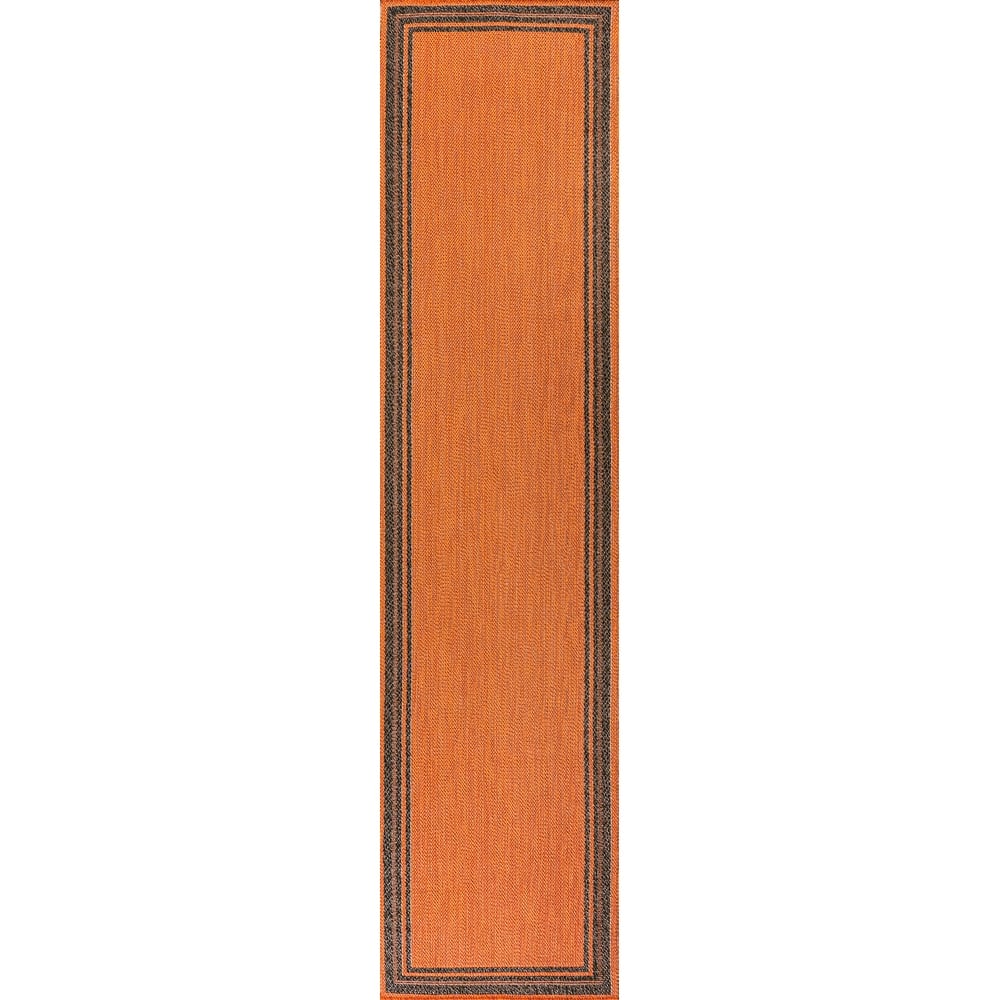 JONATHAN Y Haynes Modern Border Stripe Indoor/Outdoor Area Rug