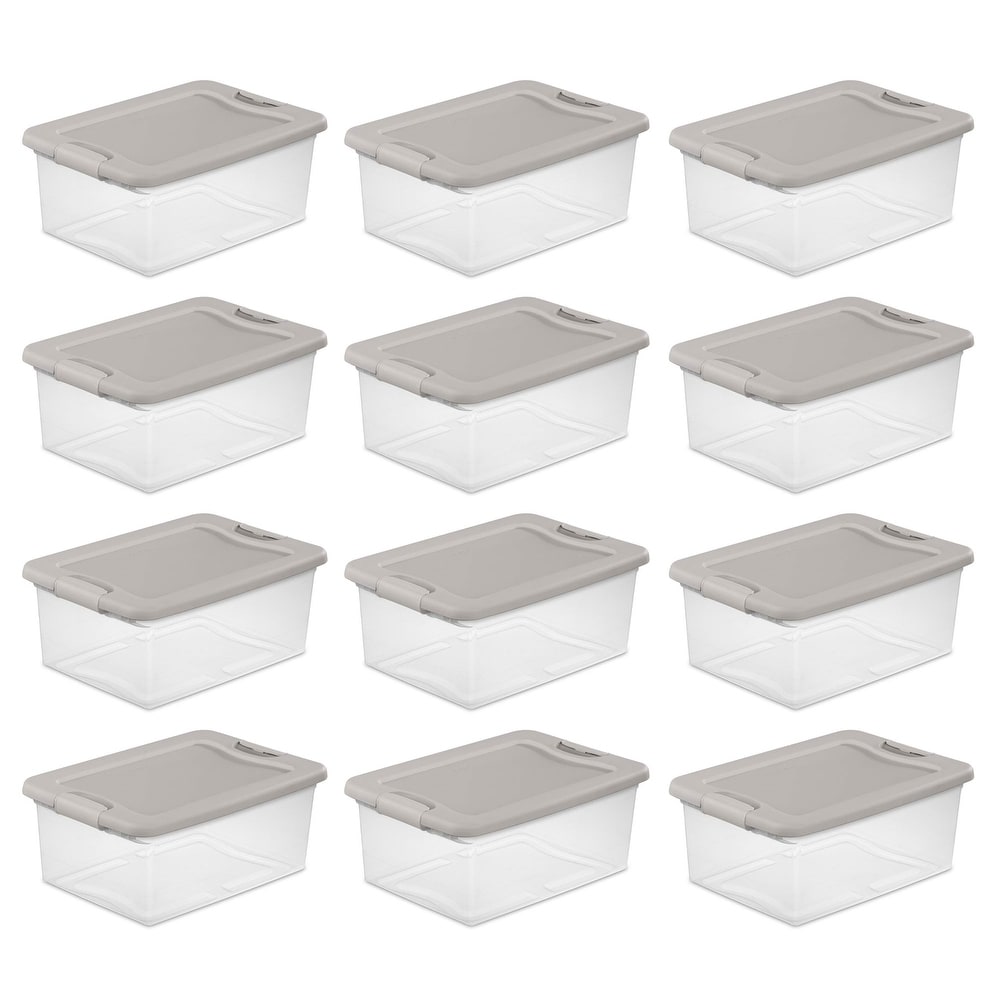 Sterilite 9.5 x 6.5 x 4 Inch Clear Open Storage Bin with Carry Handles (48  Pack), 1 Piece - Gerbes Super Markets