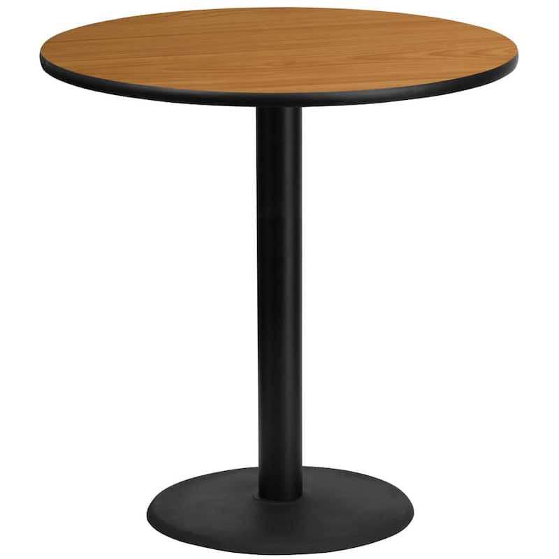 42'' Round Laminate Table Top with 24'' Round Bar Height Table Base